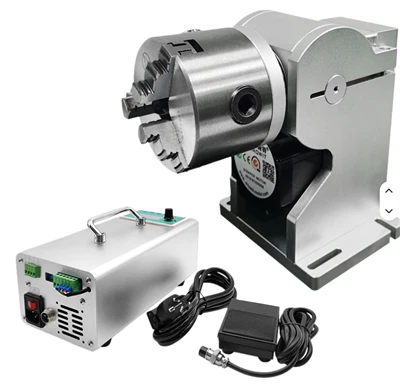 Lasergraveringsmaskin rotasjonsakse med driver Fiberlasermerkingsmaskindeler King Achine Rotary Evice Rotary Shaft